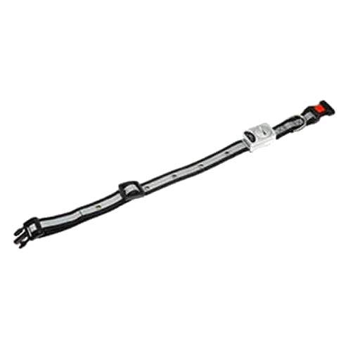 Collare luminoso LED nero per cani, 30-45 cm, 15 mm