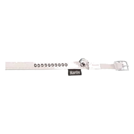Collare per gatti Monte Carlo, bianco, 11 mm, 30 cm