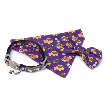 Collare per gatti con papillon FuzzYard Caturday Night Fever