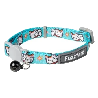 Collare per gatti FuzzYard Lucky Fur-Tune turchese