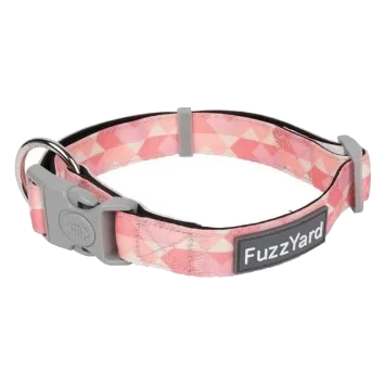 Collare per cani in neoprene imbottito FuzzYard Pink Lemonade