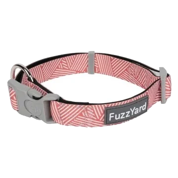 Collare per cani in neoprene imbottito FuzzYard Thornbury Brick Red