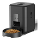 Distributore automatico cibo gatti nero con WiFi e timer