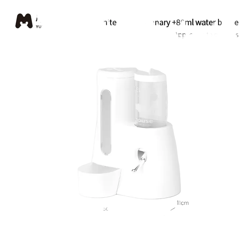 Comedero y bebedero automático 2 en 1 para hámster y roedores, 80 ml
