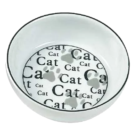 Ciotola in ceramica per gatti, 13 cm
