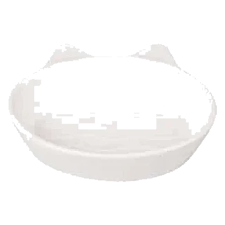 Ciotola per gatti Gizmo in ceramica bianca, 13 cm
