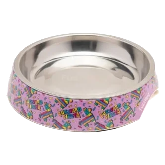 Ciotola piatta per gatti FuzzYard Fiesta 420 ml antiscivolo