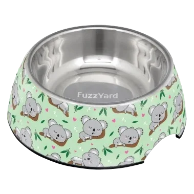 Ciotola per cani in acciaio inox FuzzYard Dream Time Koalas 810 ml
