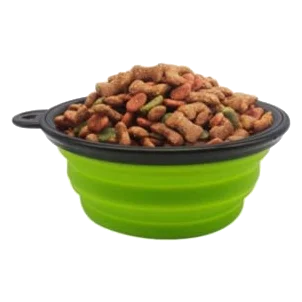 Ciotola portatile per cani in silicone, 18 cm