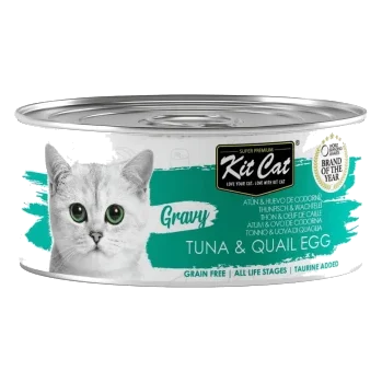 Cibo umido per gatti Kit Cat Gravy tonno e uovo di quaglia 70 g
