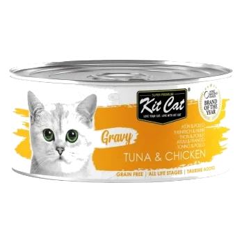 Cibo umido per gatti Kit Cat Gravy tonno e pollo 70 g