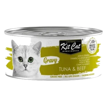 Cibo umido per gatti Kit Cat Gravy tonno e manzo 70 g