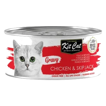 Cibo umido per gatti Kit Cat Gravy pollo e tonnetto 70 g