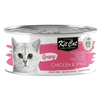 Cibo umido per gatti Kit Cat Gravy pollo e acciughe 70 g