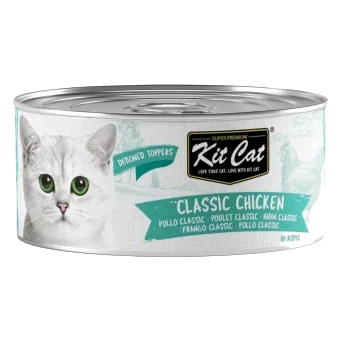 Cibo umido per gatti Kit Cat Toppers pollo classico in gelatina, 80 g