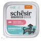 Cibo umido per cuccioli Schesir Monoprotein Puppy maiale, vaschetta 150 g