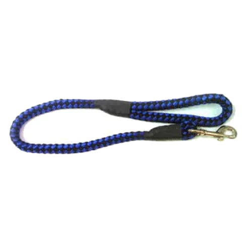 Guinzaglio in corda blu e nero, 15 mm x 70 cm