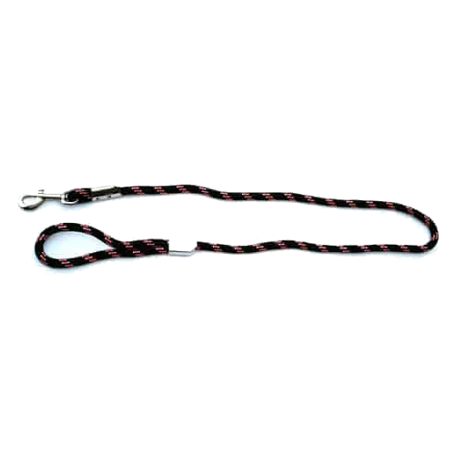 Guinzaglio in corda rosso e nero, 8 mm