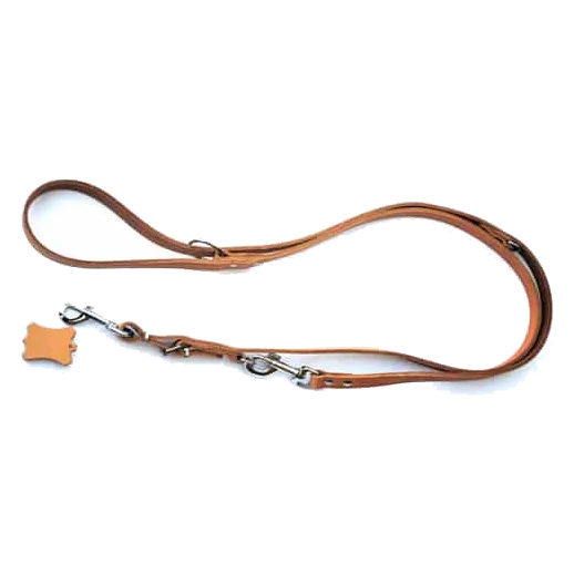Guinzaglio da polizia in cuoio rivettato, 17 mm