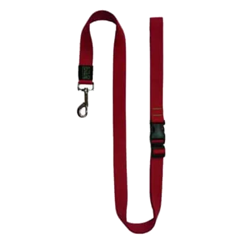 Guinzaglio mani libere Bub's per cani, rosso o nero