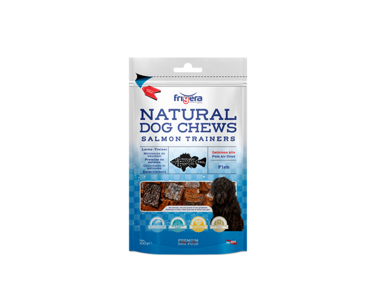 Cubetti di salmone essiccato per cani