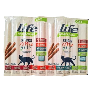 Stick Life Cat Deli Snack mix per gatti, 10 × 5 g