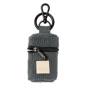 Porta sacchetti per cani in velluto FuzzYard Life Slate Grey
