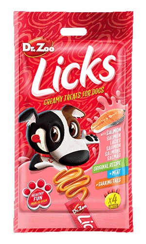 Dr. Zoo Licks salmone per cani, 4 bustine da 15 g