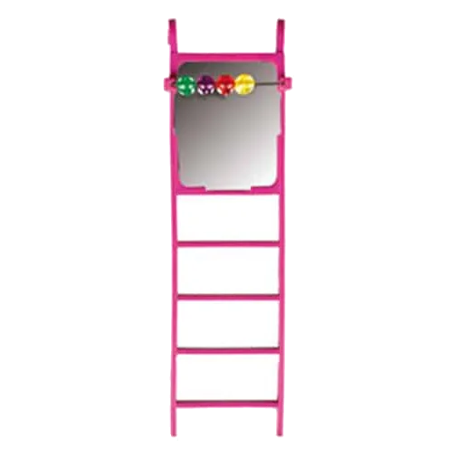 Scaletta con specchio per uccelli, 6 × 20 cm