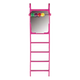 Scaletta con specchio per uccelli, 6 × 20 cm