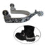 Speroni stile western in acciaio inox, 1 paio – vista 2