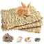 Estera de hierba natural trenzada para hámster, cobaya y conejo, vista de detalle 1