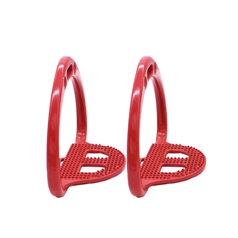 Staffe in alluminio leggere per cavallo con base antiscivolo