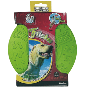 Frisbee in gomma per cani
