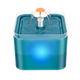 Fuente de agua de 2 L con luz LED para gatos y perros pequeños, verde - ZONLIDOOG