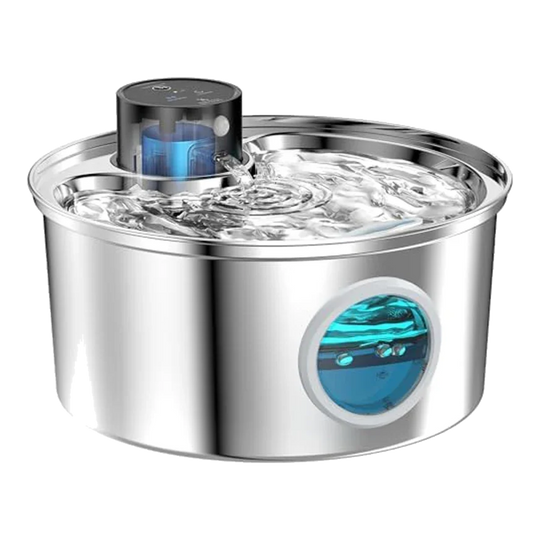 Fontanella per gatti in acciaio inox 3,2 L con sensore e ricarica USB