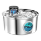 Fontanella per gatti in acciaio inox 3,2 L con sensore e ricarica USB