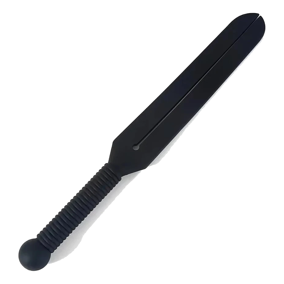 Frustino da equitazione in silicone nero, 38 cm
