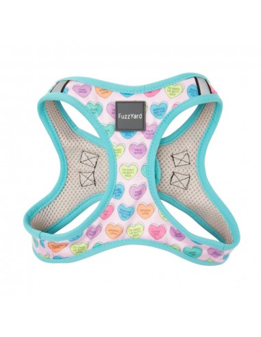 Pettorina step-in per cani FuzzYard Candy Hearts traspirante