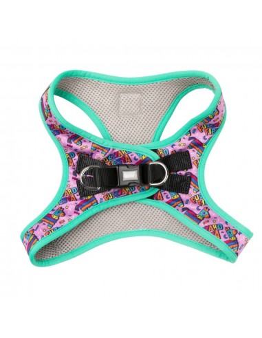 Pettorina step-in per cani FuzzYard Fiesta traspirante e riflettente