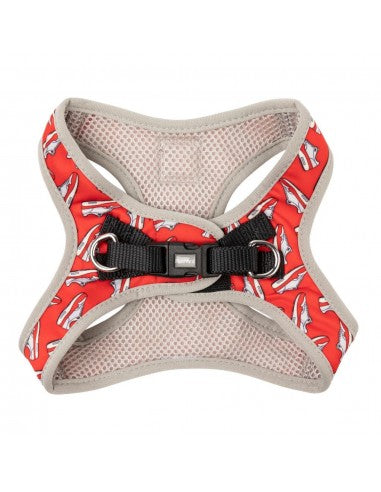 Pettorina step-in per cani FuzzYard Fresh Kicks traspirante e riflettente