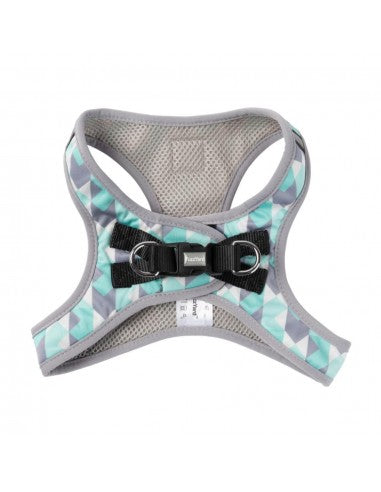 Pettorina step-in per cani FuzzYard Mint Fizz traspirante e riflettente