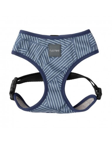 Pettorina per cani in lycra traspirante FuzzYard Thornbury Aegean Blue