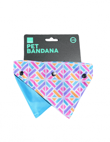 Bandana per cani reversibile FuzzYard Bubblegum Burst taglia S/M