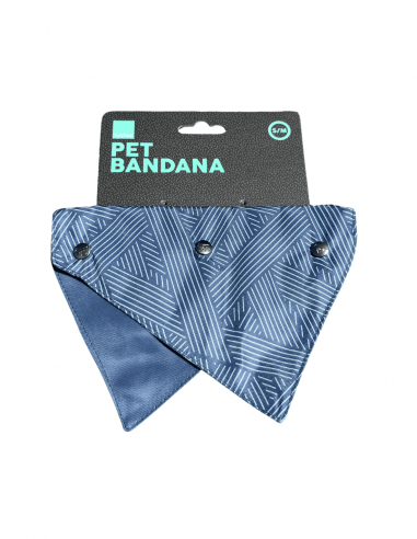Bandana reversibile per cani FuzzYard Thornbury Aegean Blue S/M
