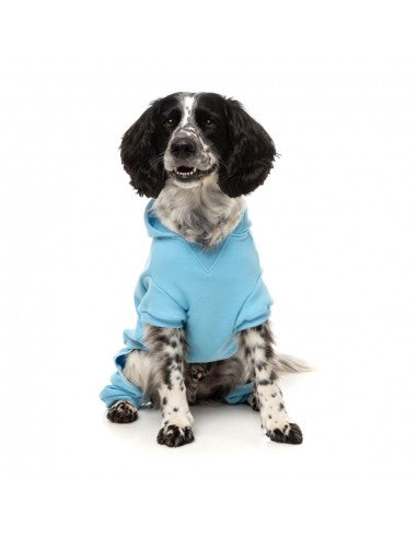 Tuta con cappuccio per cani FuzzYard Chillin' blu
