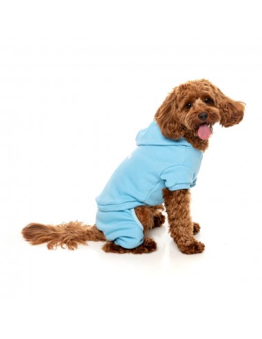 Tuta con cappuccio per cani FuzzYard Chillin' blu