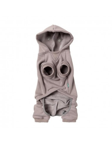 Felpa con cappuccio per cani FuzzYard Urban grigio chiaro