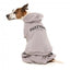Felpa con cappuccio per cani FuzzYard Urban grigio chiaro