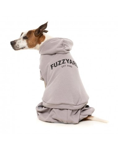 Felpa con cappuccio per cani FuzzYard Urban grigio chiaro